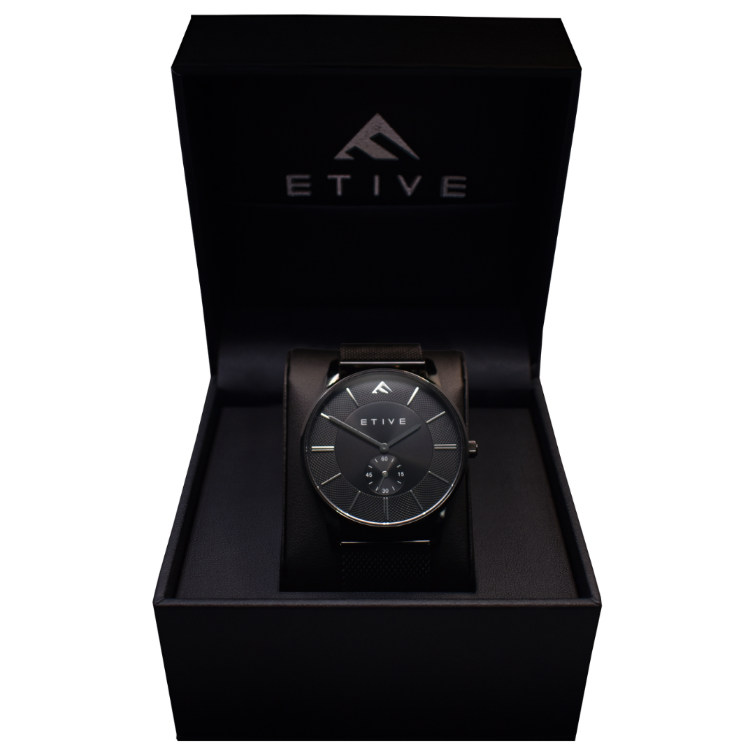 Titan slim 2025 black watch